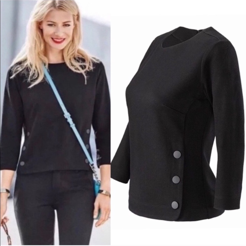 CAbi 3232 Utility Top L Black NWT